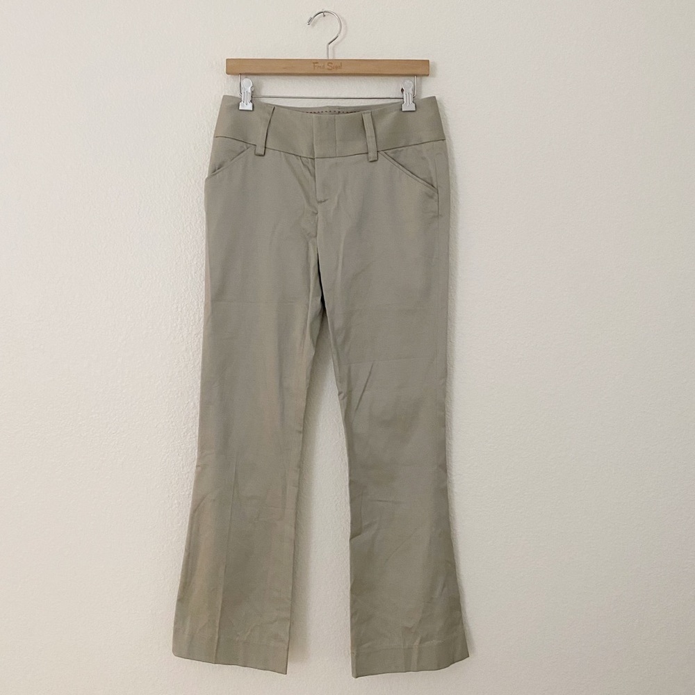 🆕 ALICE + OLIVIA To Work Khaki Wide Leg Pants SZ 4